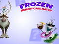Oyunu Frozen Memory Card Match