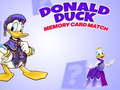 Oyunu Donald Duck memory card match