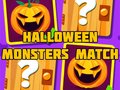 Oyunu Halloween Monsters Match