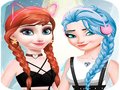 Oyunu Elsa and Anna Dress Up Makeup 