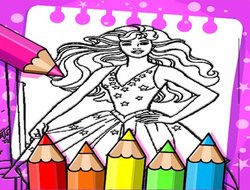Barbie Boyama Kitabı .