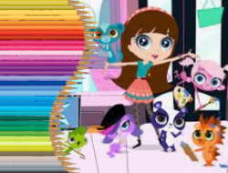 Littlest Pet Shop için Boyama Kitabı 