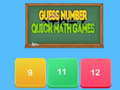 Oyunu Guess number Quick math games