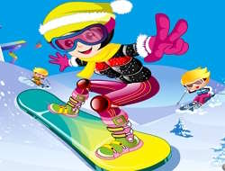 Snowboardcu kız 