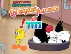 Looney Tunes çizgi filmleri les tuyaux farceurs de titi.
