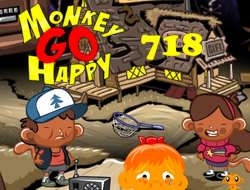 Maymun Go Happy Aşama 718 