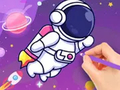 Oyunu Coloring Book: Astronaut