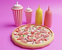 Boyama Kitabı: Pizza .
