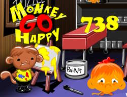 Maymun Go Happy Aşama 738 