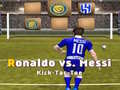Oyunu Messi vs Ronaldo Kick Tac Toe