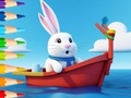 Oyunu Coloring Book: Sailing Rabbit