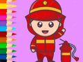 Oyunu Coloring Book: Fireman