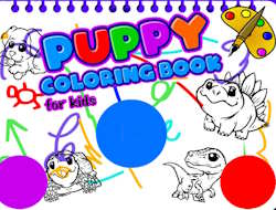 Çocuklar için Köpek Boyama Kitabı 