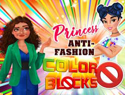 Prenses Moda Karşıtı Renk Blokları .