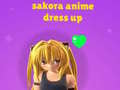 Oyunu Sakora Anime Dress Up