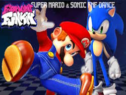 Süper Mario ve Sonic FNF Dansı .