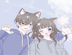 Sevimli anime çift .
