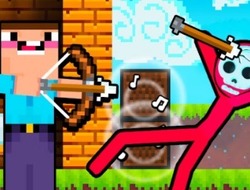 Noob Archer Çöp Adam Zombi'ye Karşı .