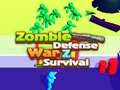 Oyunu Zombie defense: War Z Survival