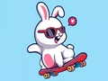 Oyunu Coloring Book: Rabbit Skateboard