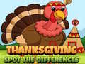 Oyunu Thanksgiving Spot the Difference