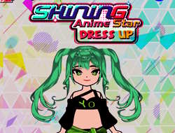 Parlayan Anime Yıldızı Giydirme 