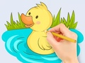 Oyunu Coloring Book: Baby Duck Swim
