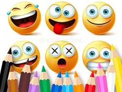 Boyama Kitabı: Komik Emoji .