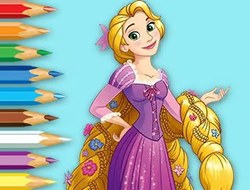 Boyama Kitabı: Prenses Rapunzel 