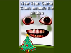 Oyunu New Year: Santa Claus outside the window