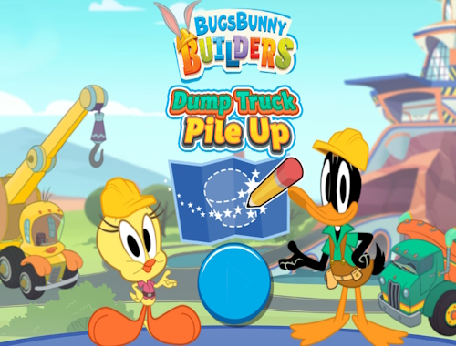 Bugs Bunny İnşaatçıları Damperli Kamyon Yığını 
