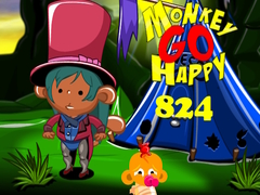 Oyunu Monkey Go Happy Stage 824