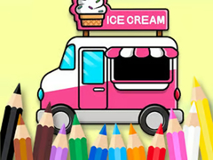 Oyunu Coloring Book: Ice Cream Car
