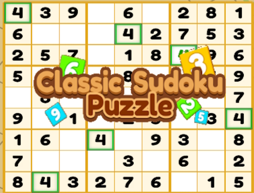 Klasik Sudoku Bulmacası .