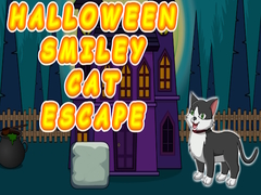 Oyunu Halloween Smiley Cat Escape