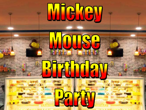 Mickey Mouse Doğum Günü Partisi .