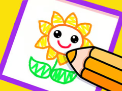 Oyunu Toddler Drawing: Beautiful Flower