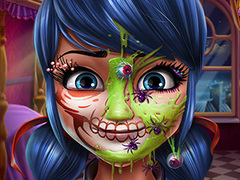 Oyunu Dotted Girl Halloween Makeup