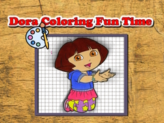 Oyunu Dora Coloring Fun Time