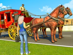Oyunu Horse Cart Transport Taxi Game