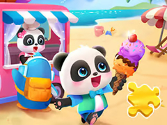 Oyunu Jigsaw Puzzle: Baby Panda Ice Cream Car