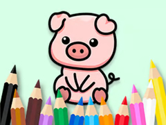 Oyunu Coloring Book: Cute Pig 2