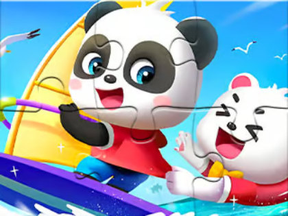 Yapboz: Bebek Panda Yelken Yapıyor 