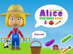Oyunu World of Alice Vegetables Names