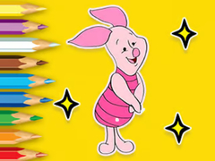 Oyunu Coloring Book: Piglet With Balloon