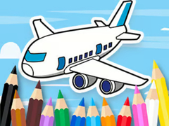 Oyunu Coloring Book: Flying Airplane