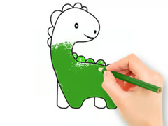 Oyunu Coloring Book: Lovely Baby Dinosaur