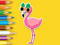 Oyunu Coloring Book: Flamingo