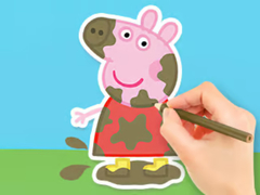 Oyunu Coloring Book: Peppa In The Mud