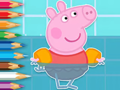 Oyunu Coloring Book: Peppa Swimming